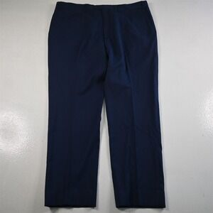 Mirto 36x30 Blue Zignong E Motion Wool Flat Front Travel Slim Mens Pants